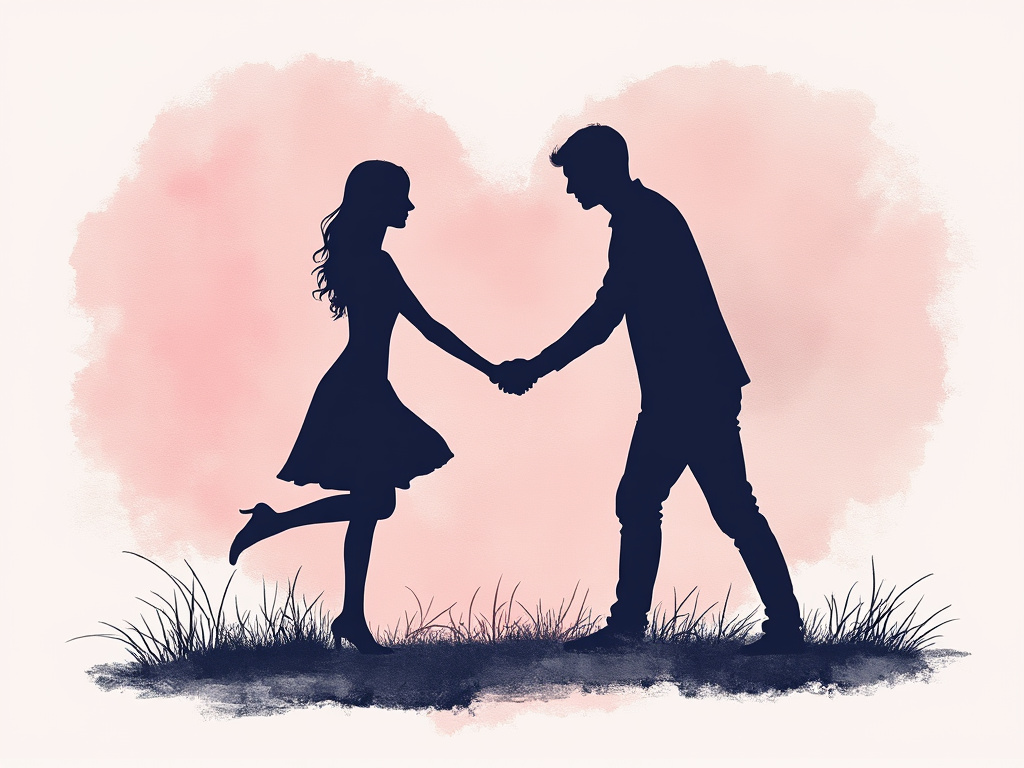 Couple embracing intimately